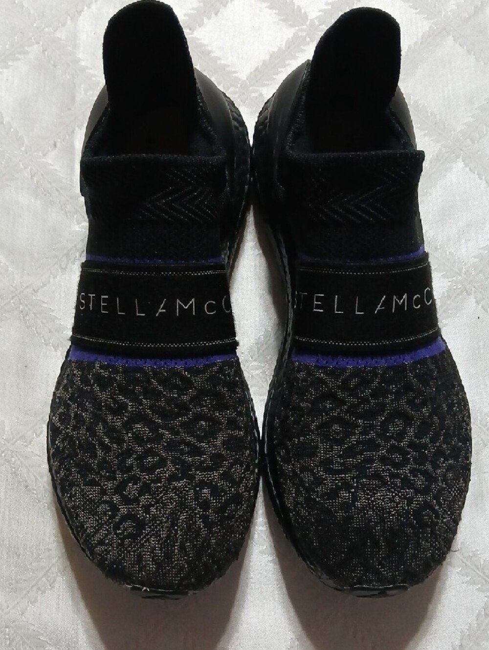 Adidas by Stella McCartney Black Slip-On Running Shoes Size 8.5 - Picture 2 of 8